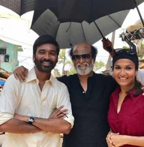தனுஷின் `விஐபி 2′ படப்பிடிப்பு தளத்திற்கு நேரில் சென்று வாழ்த்திய ரஜினிகாந்த்