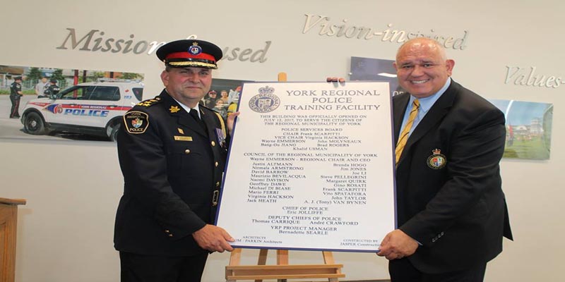 Grand Opening Ceremony of York Regional Police Training Facility
