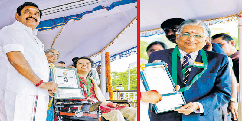 திருவண்ணாமலையை சேர்ந்த மாற்றுத்திறனாளி பெண்ணுக்கு கல்பனா சாவ்லா விருது