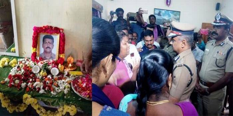உயிரிழந்த இன்ஸ்பெக்டர் வீட்டுக்கு நேரில் சென்று காவல் ஆணையர் ஏ.கே.விஸ்வநாதன் ஆறுதல்: கதறி அழுத குடும்பத்தினர்