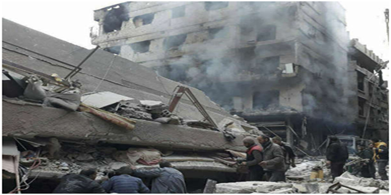 சிரியாவில் நடந்துவரும் ராணுவதாக்குதல் காரணமாக இதுவரை 400 பேர் கொல்லப்பட்டுள்ளனர்