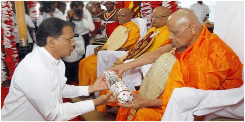 ஜனாதிபதி மைத்திரி பதவியேற்பின் நான்காண்டு பூர்த்தியை முன்னிட்டு பிரித் ஓதும் வைபவம் இடம்பெற்றது