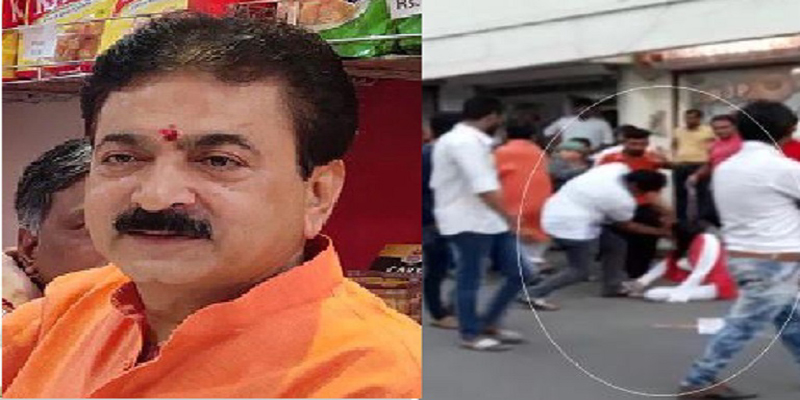 பெண்ணை எட்டி உதைக்கும் வீடியோ வைரலான நிலையில், பாஜக எம்.எல்.ஏ அந்த பெண்ணிடம் மன்னிப்பு கேட்டார்