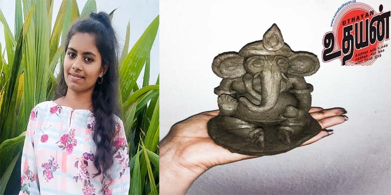 பசுமை விநாயகர்” போட்டி வெற்றியாளர் மற்றும் சான்றளிக்கப்பட்ட “கணேஷா ஷில்பி” மோகனா சாந்தி மொல்லெட்டி