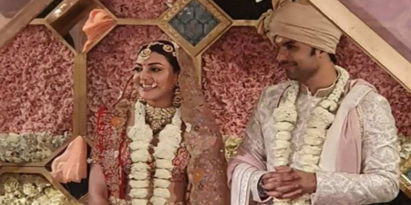 பிரபல நடிகை காஜல் அகர்வால் – தொழிலதிபர் கெளதம் கிட்சிலுவின் திருமணம் நடைபெற்றது